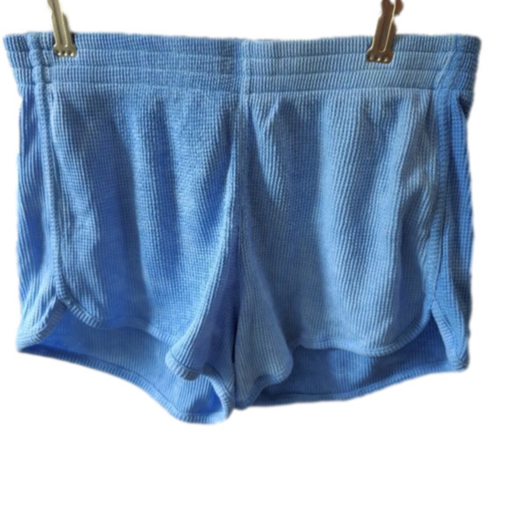 422. Zyia Blue Waffle Relaxation Shorts |L NWOT